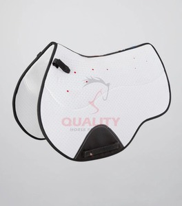 Manta de silla de montar inglesa de algodón personalizada con diseño acolchado transpirable y forro suave para mayor comodidad, soporte y durabilidad. - Product Image 1