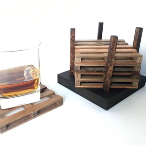 COST UNIQUE DESIGN EPOXY WOOD RESIN <b>COASTER</b> for Coffee Tea Drink Wooden Customize Square Round Tea Cup - Product Image 1