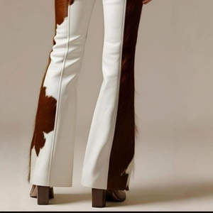 Pantalones de Cuero de Cintura Alta con Frente Plano para Mujer, Impermeables, Resistentes al Viento, Ecológicos, de Tela Suave y Lisa para Uso Diario - Product Image 6