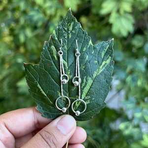 Boucles d'oreilles pendantes en plaqué or en argent sterling 925 Bijoux de mariage et de fête à la mode Cadeau parfait pour les femmes - Product Image 4