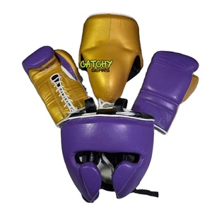 Ensemble d'équipement d'entraînement de boxe avec gants, pads de frappe et bandages pour la maison et la salle de sport - Product Image 1