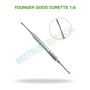 Curette dentaire Younger Good Curette 7 8, instrument en acier inoxydable pour le détartrage supragingival et sous-gingival - Product Image 2