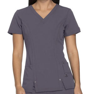 Best Quality Hot Sale Hospital <b>Doctor</b> Uniforms Short Sleeve Medical Nursing Scrubs Clinic Scrub <b>Sets</b> with Knitted Fabric Tops - Product Image 4