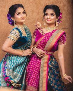 Indiase Traditionele Kleding Kanjiveram Zijde Half <span class=keywords><strong>Lehenga</strong></span> <span class=keywords><strong>Saree</strong></span> Voor Vrouwen Verkrijgbaar Tegen Exportprijs Van India