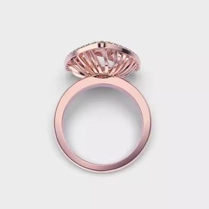 Trillion Vintage 1,0 Carat Lab Grown Diamond Anillo de Compromiso 14K Anillo de bodas de oro sólido con chapado en rodio para fiestas - Product Image 6