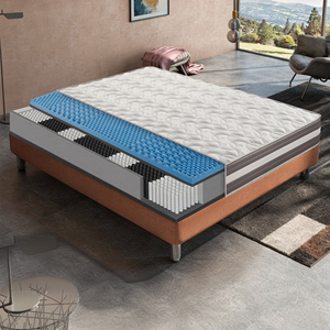 Materasso Italiano 100% Made in Italy con 800 Molle Insacchettate, Altezza 26 cm, 5 Zone di Durezza Differenziata, H3, 5 cm Memory Foam - Product Image 1