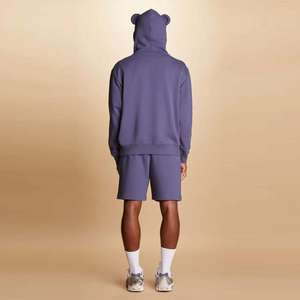Sudadera con Capucha de Orejas de Gato para Hombre, Sudadera de Forro Polar de Manga Larga, Suéteres Lindos de Color Sólido, Sudaderas Suaves y Cómodas con Bolsillo Térmico - Product Image 2