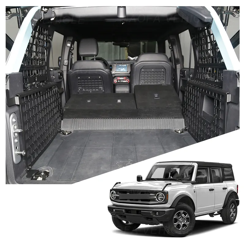 Araba iç aksesuarları bagaj sol/sağ molle panelleri Ford Bronco 4 kapılı yumuşak üst 2021 2022 2023
