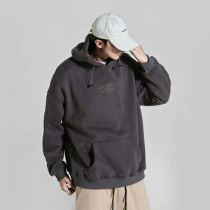Fabricante personalizado francés Terry Sudadera con capucha en blanco Unisex 380gsm 400 450 500 Gsm 100% algodón de gran tamaño sudaderas con capucha de peso pesado para hombres - Product Image 4