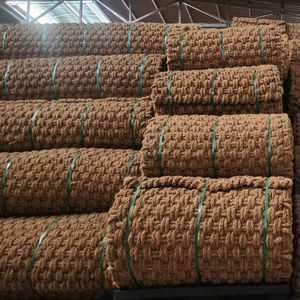 Cordes d'emballage agricole torsadées flexibles en fibre de noix de coco naturelle 100% CORDE MAT NET LOGS exportation de marchandises du Vietnam vers la Corée - Product Image 1