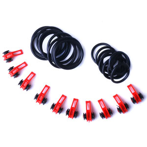 Juego de 10 Soportes de Plástico para Anzuelos de Pesca con Anillo Dividido para Pesca en Agua Dulce y Salada, para Carpas en Lagos - Product Image 4