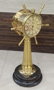 Reloj analógico y Telegráfico de latón antiguo, reloj decorativo náutico coleccionable, regalo antiguo, 2020, 11" - Product Image 3