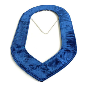 Servicio OEM, Collar de Cadena para Oficiales Grandes, Azul, Chapado en Oro con Pedrería sobre Terciopelo Azul - Product Image 4