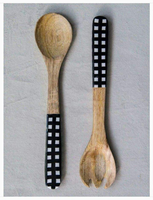 Cuillères à soupe de luxe en acier inoxydable poli à la main, durables, avec petite poignée en bois, pour mariage, café, thé, confiture, miel
