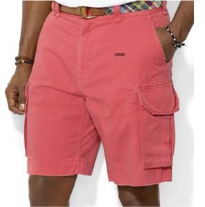 Short cargo en coton noir de haute qualité pour hommes, short noir décontracté à motif uni et respirant avec logo personnalisé - Product Image 2