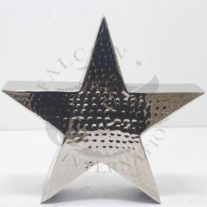 Ornement étoile de table de Noël en aluminium brillant Décoration de l'arbre du Nouvel An-pour décorations de Noël festives - Product Image 1