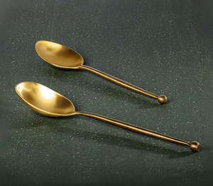 Ensemble de service en or rose Ensemble de 2 pièces en acier inoxydable Grossiste fabricant de portabilité personnalisée de première qualité à bas quantité minimale de commande - Product Image 5