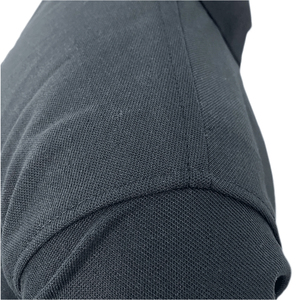 Vente en gros de chemises tricotées anti-rides 100% coton pour hommes, manches courtes, 3 boutons, coupe classique, t-shirt imprimé décontracté - Product Image 3