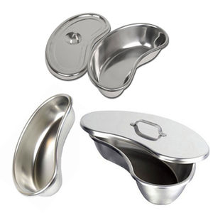Plateaux rénaux avec couvercle instruments chirurgicaux creux en acier inoxydable plateaux médicaux outils réutilisables autoclavables durables - Product Image 1