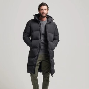 Veste longue matelassée en gros, veste à fermeture éclair, capuche, logo brodé sur la veste, design ODM, dernier design, 2026 - Product Image 2