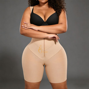 Fajas Colombianas pour femmes à poitrine ouverte, gaine amincissante de contrôle abdominal, body sculptant pour le rehaussement des fesses et le <span class=keywords><strong>ventre</strong></span> <span class=keywords><strong>plat</strong></span>, effet BBL - Product Image 4