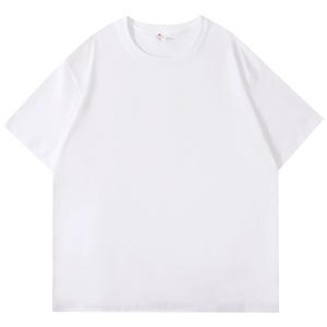 OEM personalizado 180 GSM peso pesado camiseta versátil Color sólido estilo frontal verano superventas tendencia extremadamente simple suelta - Product Image 6