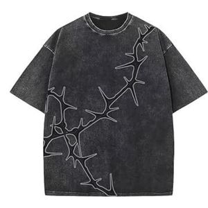 OEM personalizado barato lavado ácido camiseta para hombres camisetas al por mayor precio barato hombres camisetas con logotipo de la empresa - Product Image 2