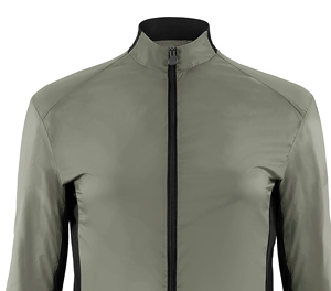 SPRINT SPORTS Unisex Full Zip Windproof Eco-Friendly Quick Dry <b>Cycling</b> <b>Jacket</b> Long Sleeve Mustard Color 100% Polyester Adult - Product Image 5