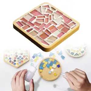 Dessous de verre en mosaïque de haute qualité ensemble de sous-verres de boisson de conception originale avec des tapis et des tampons de produit de qualité supérieure à bas prix - Product Image 1