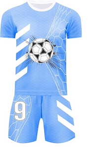 Maillots de football pour garçons, tenues de football pour enfants, uniformes d'entraînement de football pour jeunes, ensemble de shorts de sport pour fans de basketball - Product Image 5