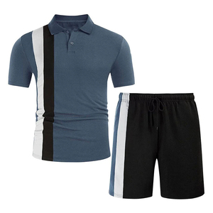 Conjunto de Camiseta Polo y Pantalones Cortos para Hombre, Transpirable, Ropa Deportiva de Marca, 2 Piezas, Conjunto Casual para Hombre, Venta Caliente 2026 - Product Image 1