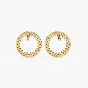 Elegantes Pendientes de Diamantes Redondos en Oro de 14/18k, Perfectos para Uso Diario o como Regalo para Ella - Product Image 2