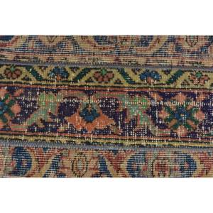 Alfombra turca vintage Bohemia beige 2,7x3,6 pies clásica área grande rectángulo diseño de retazos lana felpa pila látex para pasillo - Product Image 5