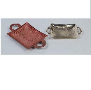 Plateau de service en métal personnalisé, plateau de service pour aliments, salades et fruits, plateau de service pour desserts délicieux, utilisation en cuisine et au restaurant - Product Image 2