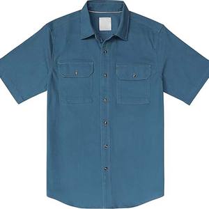 เสื้อยืดแขนสั้นผ้าถักคุณภาพสูง ขายดี ดีไซน์กระเป๋าคู่ที่หน้าอก สไตล์ลำลอง/ทางการ เหมาะสำหรับกิจกรรมกลางแจ้ง แฟชั่นฤดูร้อน - Product Image 5