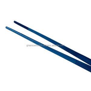 แหนบสแตนเลสสำหรับทำอาหารสีฟ้า - Product Image 6