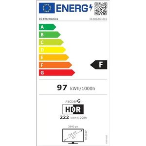 Téléviseur intelligent OLED 4K de 65 pouces avec support, amplificateur de luminosité 60W, plage dynamique, connectivité sans fil, ports 4 vitesses - Product Image 1