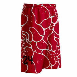 Pantalones Cortos de Baloncesto Vintage para Hombre, Doble Malla Transpirable, Estampado Personalizado, Bordado, Talla Grande, 100% Poliéster para Ropa de Calle de Verano - Product Image 6