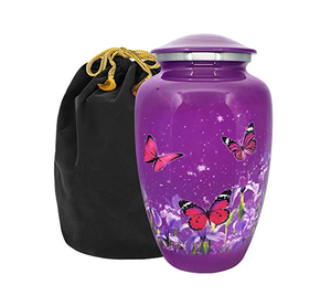 Urne funéraire en métal de conception antique avec de beaux détails fabriqués à la main - Product Image 6