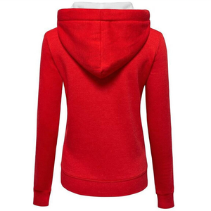 Novedad: Sudaderas con capucha y cremallera personalizadas para mujer, tallas grandes, con logo DIY, sudadera con cremallera, ropa deportiva bordada de gran tamaño - Casual - Product Image 5