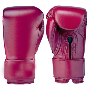 Gants d'entraînement de kickboxing de haute qualité, respirants, avec fermeture à boucle et crochet, en cuir/polyester durable pour la frappe en extérieur - Product Image 2