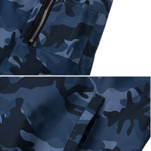 Chaqueta de bombardero de hombre con cremallera completa de color sólido para ropa informal chaqueta de bombardero de hombre transpirable y cómoda de etiqueta privada - Product Image 6