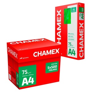 Papel de Copia/Impresión Chamex A4, 75g, Blanco, Superficie Lisa, Caja de 300 Hojas para Oficina y Escuela - Product Image 1