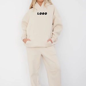 Sudadera con Capucha de Algodón 100% para Mujer, Estilo Casual, Ajuste Regular, Tallas Grandes, con Logotipo Personalizado, Servicio OEM - Product Image 1