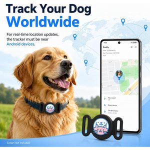 ปลอกคอ GPS ขั้นสูงสำหรับสุนัข กันน้ำ แท็กอัจฉริยะติดตามสัตว์เลี้ยง (เฉพาะ Android) ใช้แม่เหล็กได้ รองรับ Google Find My ไม่มีค่าบริการรายเดือน - Product Image 3