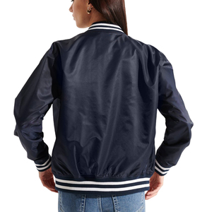 Veste universitaire pour femme unie et teinte en vente chaude 2025, veste universitaire coupe-vent pour femme, service OEM en gros - Product Image 2