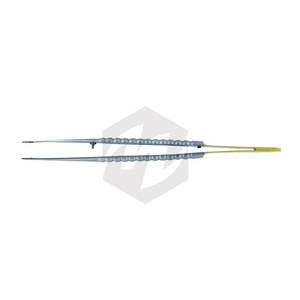 Half Gold Dental Tweezers Made of Stainless Steel Surgical Straight Serrated Beak Point with <b>Sand</b> Finish for Precision Dental - Product Image 6