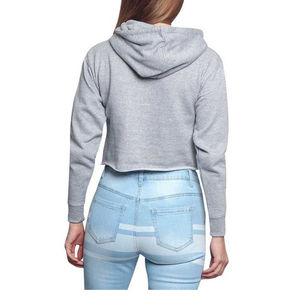 Custom Tie Dye Crop <b>Top</b> Hoodie <b>for</b> <b>Women</b> Soft 100% Cotton Front Screen Print Design Casual Cropped Hoodie <b>for</b> Winter - Product Image 3