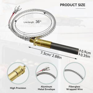 Termopila <span class=keywords><strong>de</strong></span> 750mv para chimenea <span class=keywords><strong>de</strong></span> <span class=keywords><strong>gas</strong></span>, generadores <span class=keywords><strong>de</strong></span> termopila <span class=keywords><strong>de</strong></span> 36 pulgadas Q313A aptos para hornos <span class=keywords><strong>de</strong></span> <span class=keywords><strong>gas</strong></span> <span class=keywords><strong>de</strong></span> estufa/Chimenea <span class=keywords><strong>de</strong></span> <span class=keywords><strong>gas</strong></span>/<span class=keywords><strong>calentador</strong></span> <span class=keywords><strong>de</strong></span> agua - Product Image 2