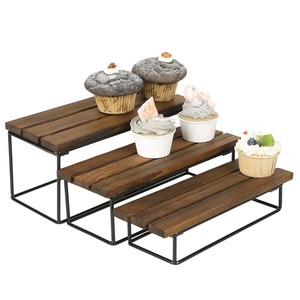 Nouvel arrivage de présentoirs à gâteaux en bois et en métal conçus sur mesure de l'Inde Prix de gros Durable et très vendu - Product Image 1